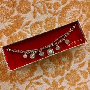 Women's Guess Silver Charm Bracelet